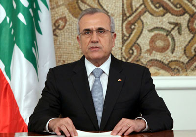 الرئيس اللبناني العماد ميشال سليمان